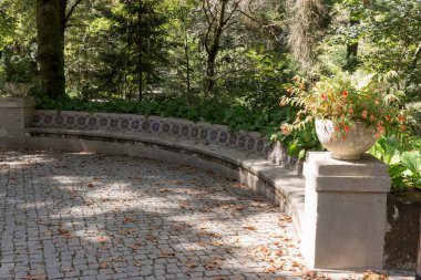 Tipik Portekizce ile tezgah Pena park sarayda döşer