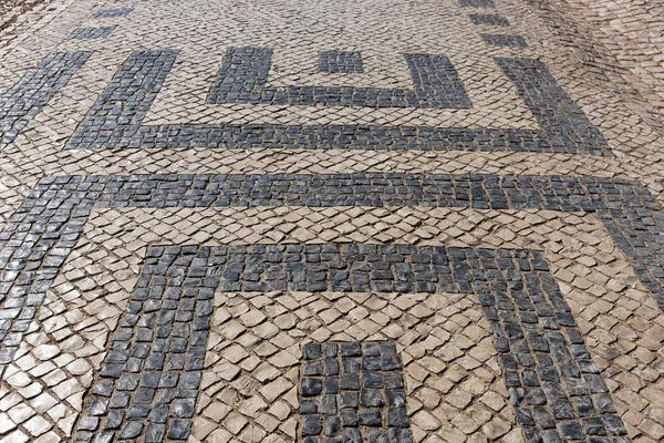 Typical floor of the streets of Algarve — Stock Photo, Image