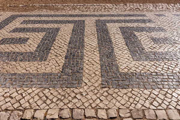 Typical floor of the streets of Algarve — Stock Photo, Image