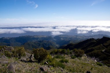 Santana Madeira Adası üzerinde yukarıdan görmek