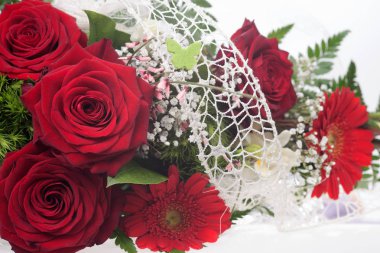 Çok güzel buket kırmızı gül ile