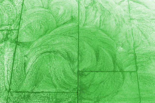 Marciapiede verde gesso sfondo — Foto Stock