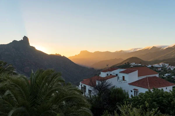 Sonnenuntergang in Tejeda, Gran Canaria, Kanarische Inseln — Stockfoto