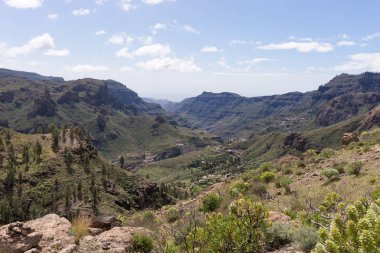 Gran Canaria vadide için dağlardan görüntüleyin