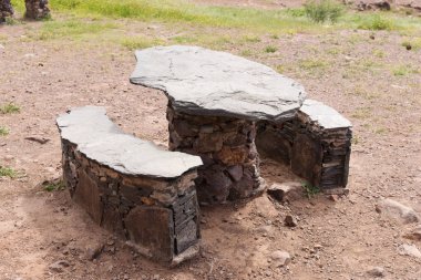 Gran Canaria dağlarında dinlenme yeri