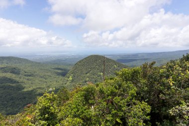 Karayip Adası Guadeloupe kırsal sahne