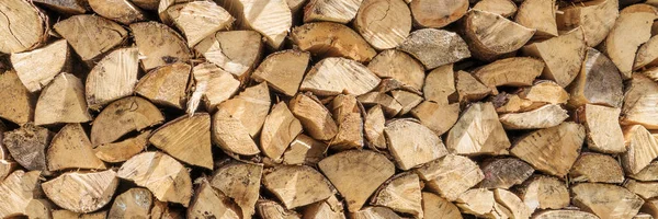 Firewood Pile background — Stock Photo, Image