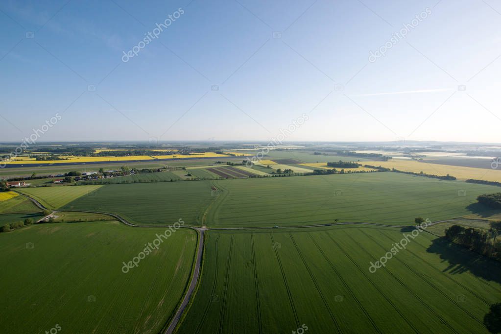 Landscape photographed from above