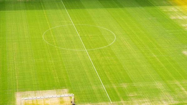 Soccer field from above, center circle