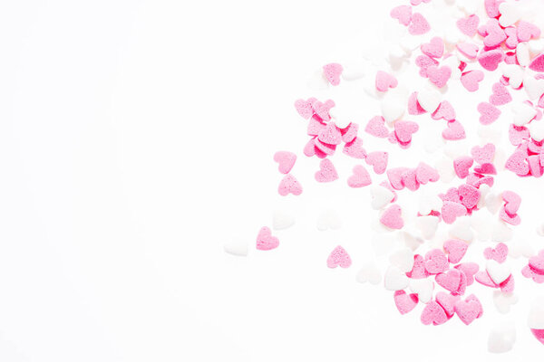 Цвет сердца розовый и белый
