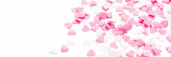 Forma de corazón rosa y blanco — Foto de Stock