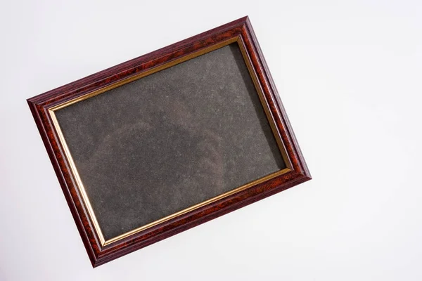 Antiker Fotorahmen isoliert auf weiß — Stockfoto