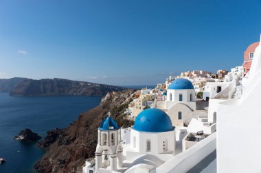 Güzel şehir Oia Santorini Adası