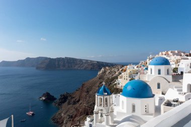 Güzel şehir Oia Santorini Adası