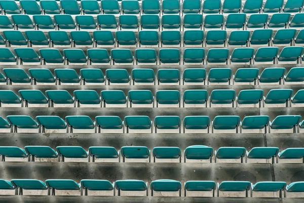 Filas Assentos Estádio Cadeiras Plástico Vazias Estádio — Fotografia de Stock