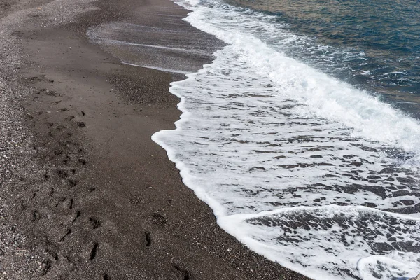 Playa Negra Isla Santorini Grecia —  Fotos de Stock