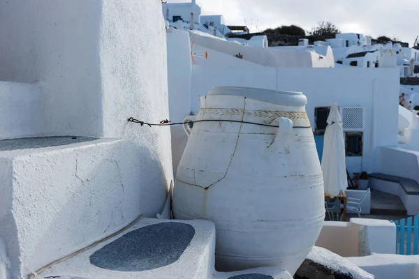 Cerámica Grande Pueblo Oia Isla Santorini —  Fotos de Stock