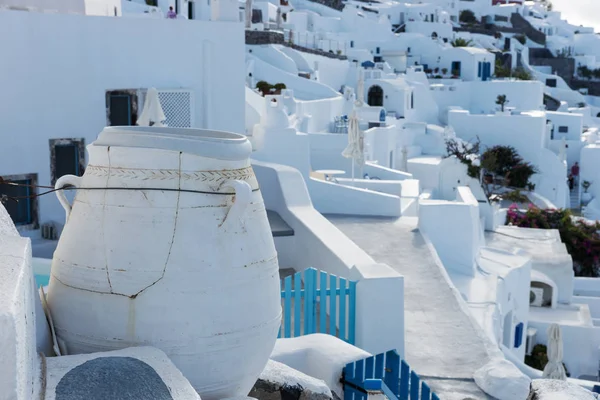 Cerámica Grande Pueblo Oia Isla Santorini —  Fotos de Stock