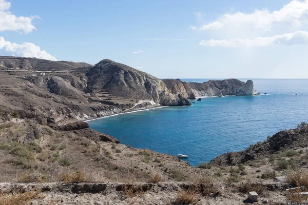 Prachtige Baai Het Zuidelijke Deel Van Het Eiland Santorini — Stockfoto