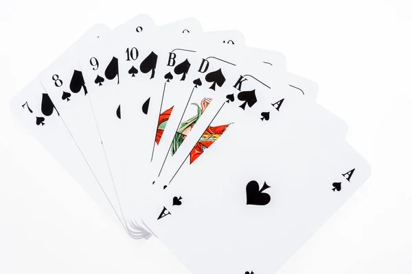 Todas Las Cartas Pik Skat Los Siete Skat Juego Cartas — Foto de Stock