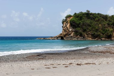 Adı - plaj No 1 Dominica ada ile tropikal plaj