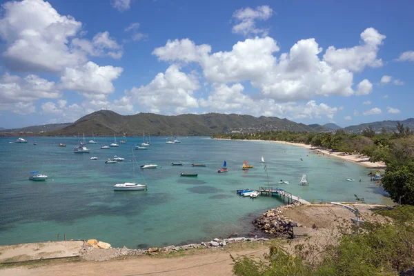 Güzel Körfezi Yelkenli Harbour Martinique Pitoresk Marinada — Stok fotoğraf