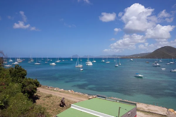 Güzel Körfezi Yelkenli Harbour Martinique Pitoresk Marinada — Stok fotoğraf