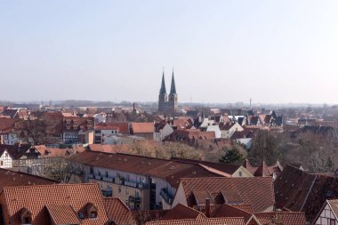 Eski kasaba Quedlinburg Almanya üzerinden görüntülemek
