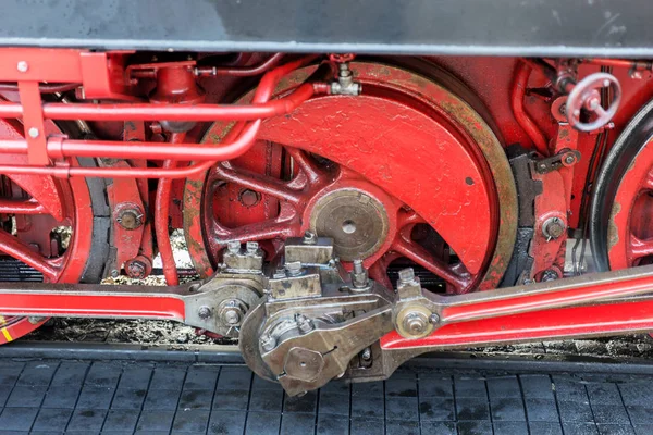 Detail Der Kraftübertragung Auf Dampflokomotive — Stockfoto