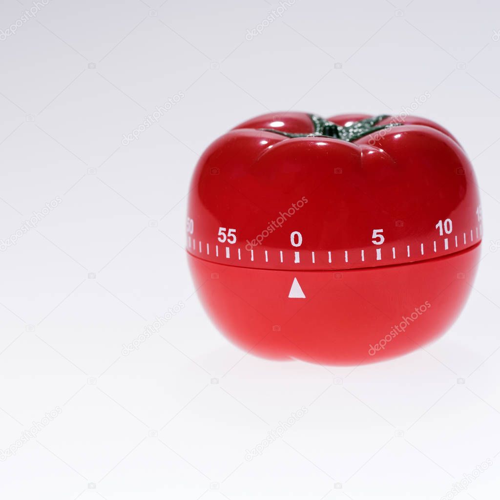 Egg timer mockup in the form of a tomato isolated