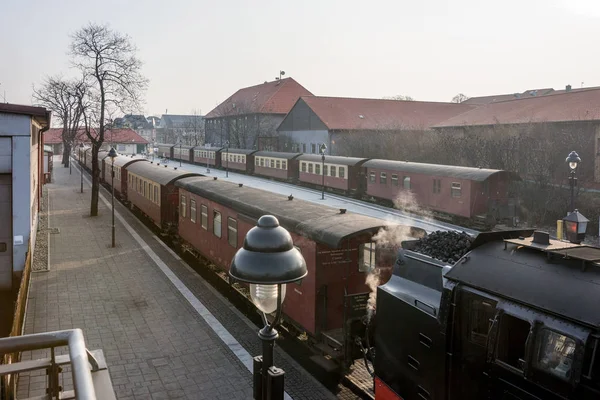 Alte Dampflokomotive Bahnhof Wernigerode — Stockfoto