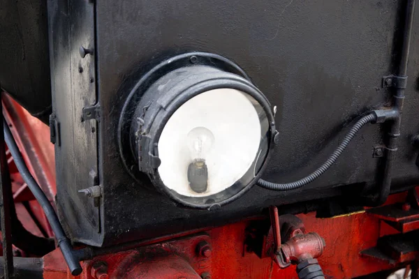 Vintage Headlight Old Train Retro Spot Light — Stock Photo, Image