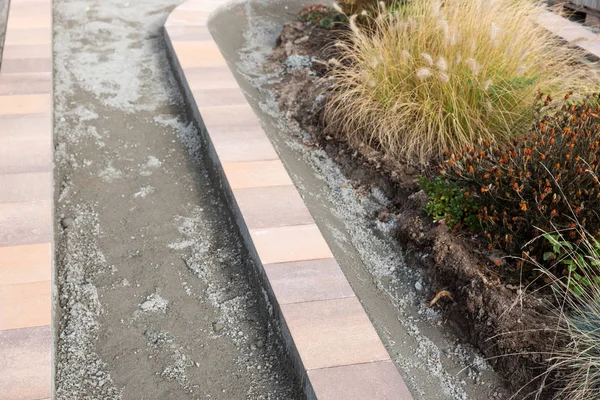 歩道用の新しい舗装石 — ストック写真