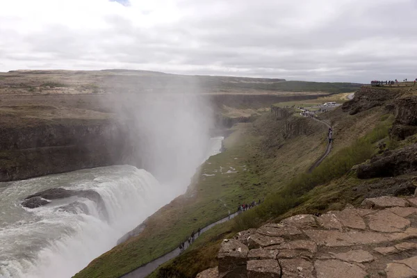 Niesamowita Sceneria Wodospadu Gullfoss Islandii Europa — Zdjęcie stockowe