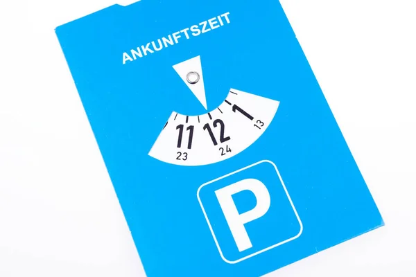 Blue German Parking Disc Set Midnight — Stock Photo, Image