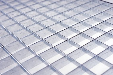 Endüstriyel galvanize metal şebeke. Metal şablon arkaplanı