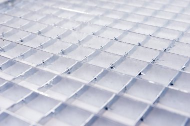 Endüstriyel galvanize metal şebeke. Metal şablon arkaplanı