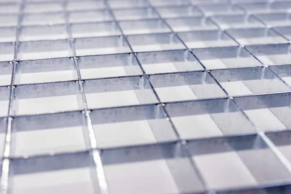 Industrial galvanized metal grid. Metal template background