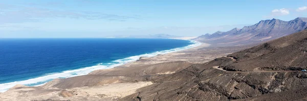 Blick Auf Den Strand Von Cofete Fuerteventura Kanarische Inseln Spanien — Stockfoto