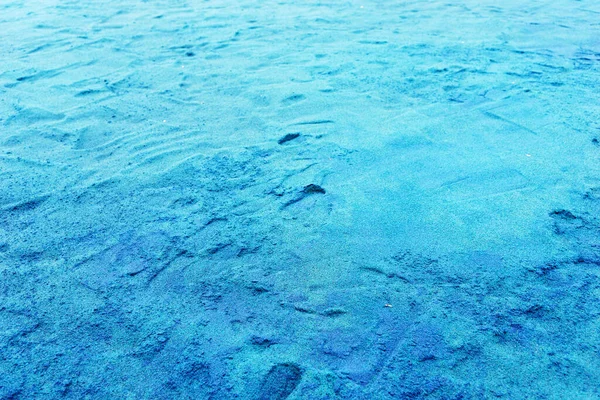 青い砂の背景であなたのためのコピースペース — ストック写真