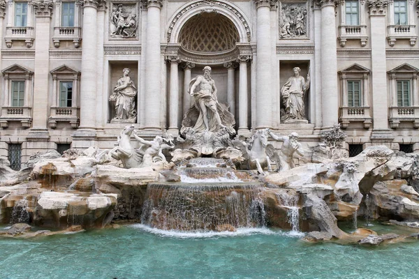 Fontana Trevi Rome Italy Shot Bright Summer Day — Stock Photo, Image