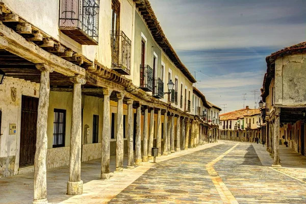 Típica calle de Ampudia . — Foto de Stock