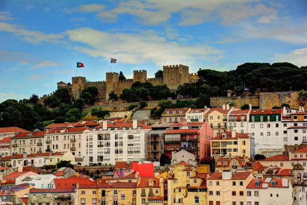 Zamek San Jorge. Lizbona. Portugalia — Zdjęcie stockowe