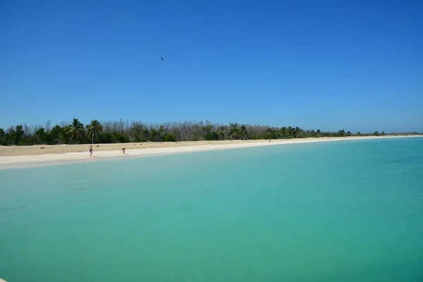 Vista Una Playa Paradisíaca Cerca Cayo Santa Mara Isla Caribeña — Foto de Stock