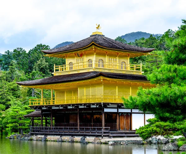 Japonya Güzel Bir Kyoto Altın Pavyonu — Stok fotoğraf