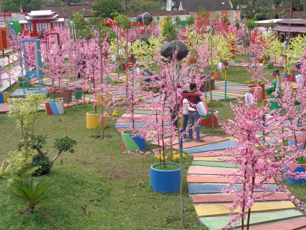 Kediri Doğu Java Endonezya Şubat 2019 Kore Nin Geleneksel Elbisesi — Stok fotoğraf