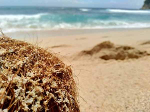 Rubbish Beach Make Looks Dirty Messy Rubbish Beach Make Looks — Stock Photo, Image