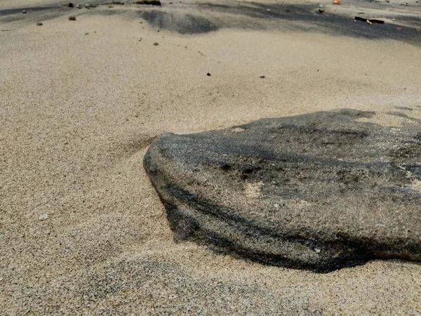 Areia Água Rocha Fundo Natural — Fotografia de Stock