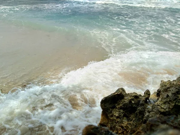 Piedra Con Hermosos Paisajes Playa — Foto de Stock