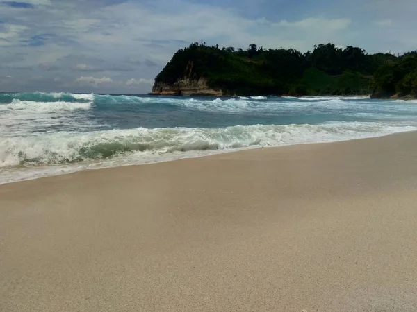 Golden Sand Sulla Spiaggia Come Sfondo Texture Sabbia Sabbia Dorata — Foto Stock